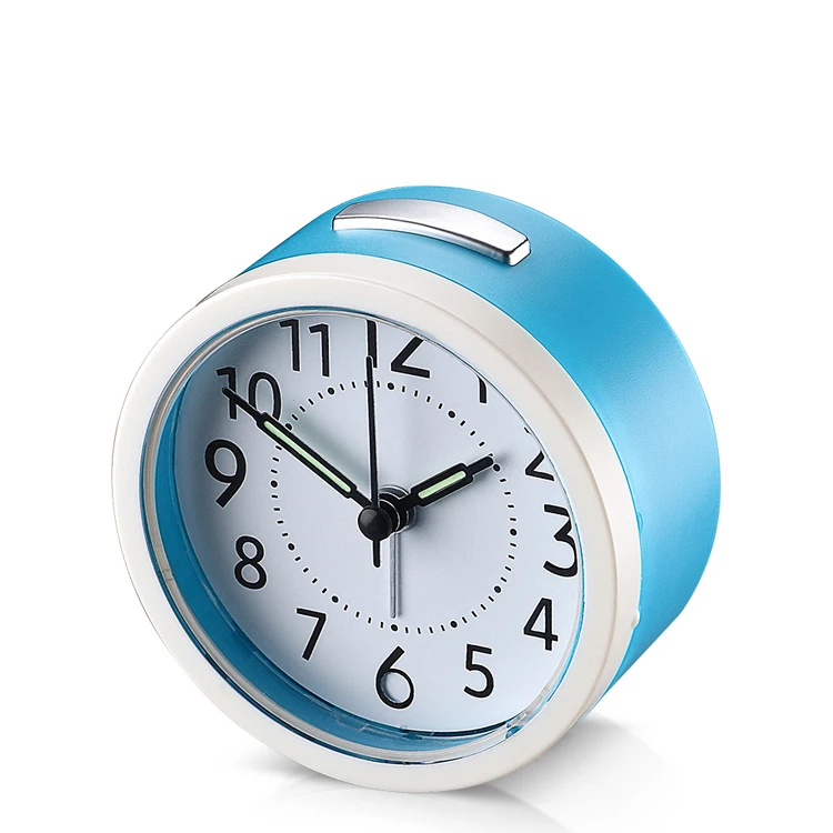 
Круглый циферблат на заказ, синий бесшумный настольный колокольчик, дети, дракон, солнечный свет, будильник со светодиодной подсветкой 