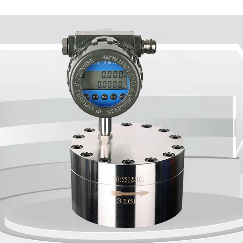 30ml/h Low Flow Meter for Hydraulic Oil Flowmeter Micro Oval Gear Flow Meters
