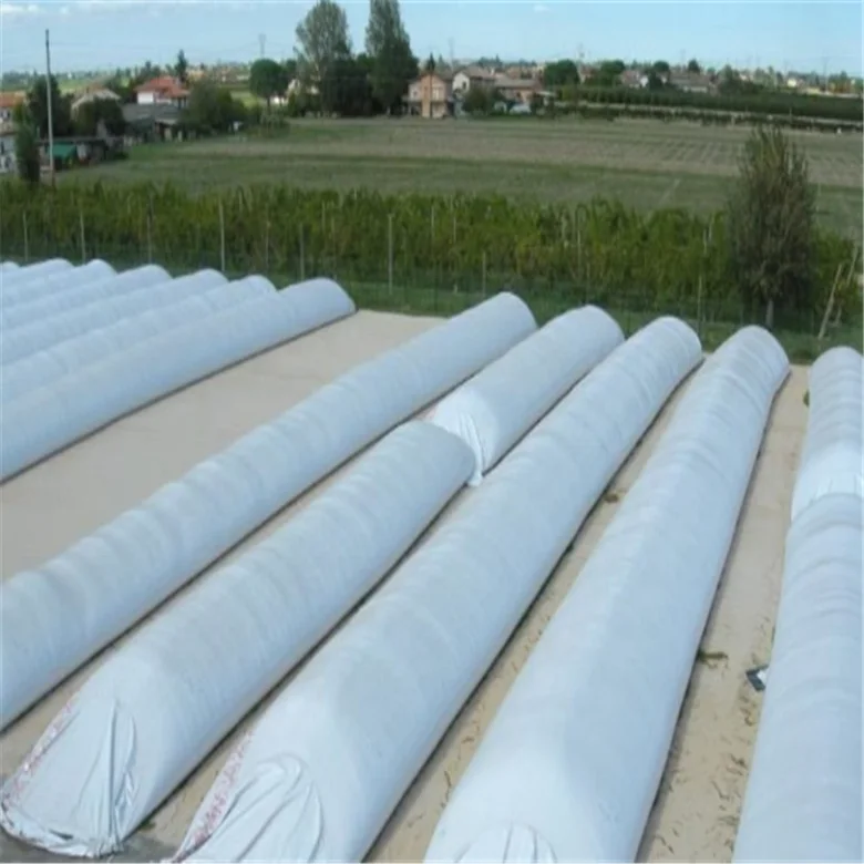 (60mx250micx9ft) white/black silo bag for storage grain.