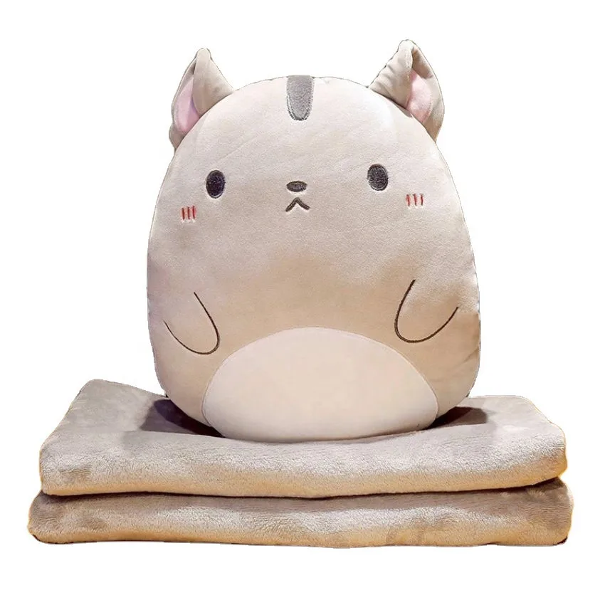 Ultra soft dinosaur pillow blanket 3 in 1 plush animal blanket pillow dinosaur unicorn toy plush security blanket hand warmer