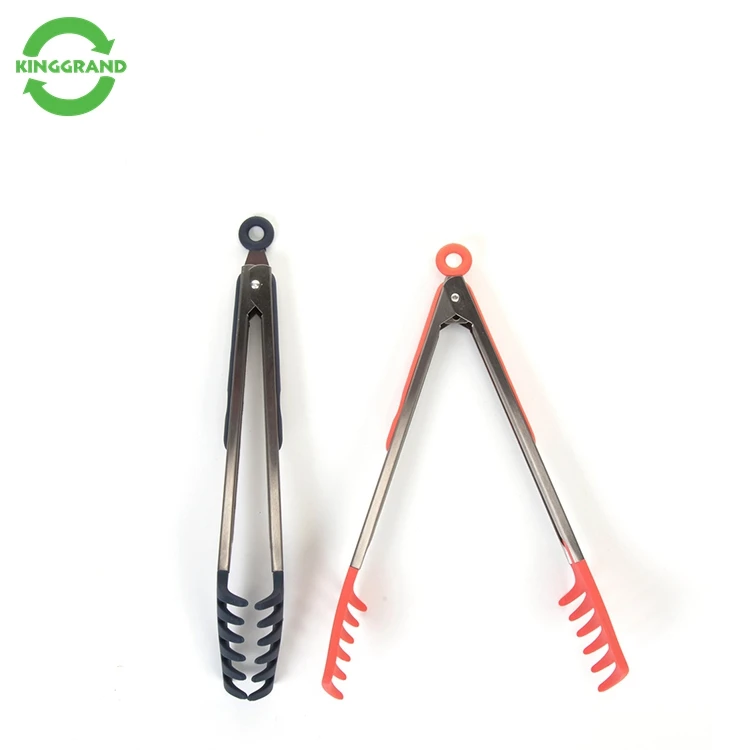Stainless Kitchen Tool Bbq Pasta Noodles Bbq Tongs Multitools Silicone Food Tongs Kitchen Clips Multifunction Food Clip