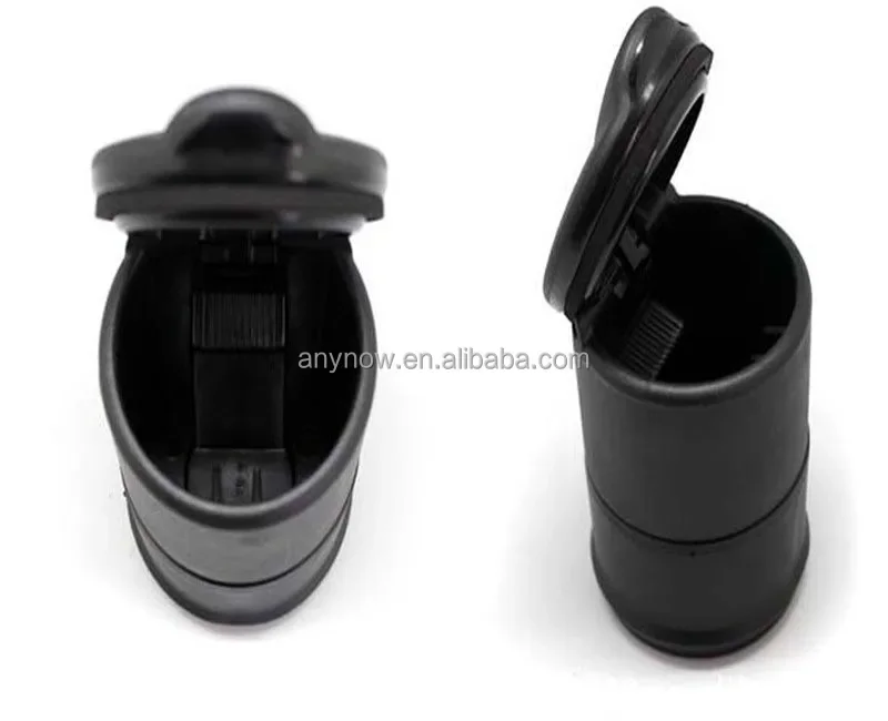 Black Car Vehicle Mounted LED Plastic Cigarette Ashtray