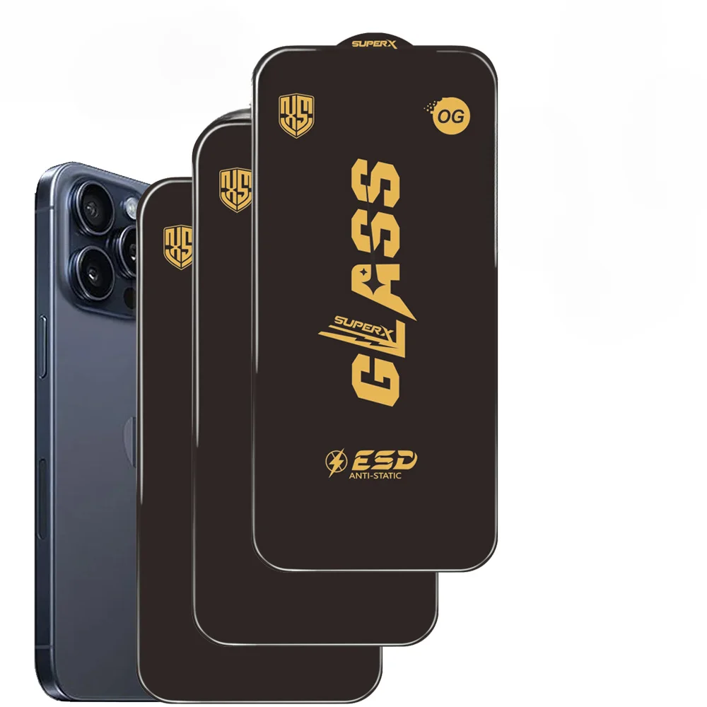 New OG glass For iPhone 16 15 14 13 12 11 Pro Max Film Screen Protector iPhone 15 14 Plus Tempered Glass