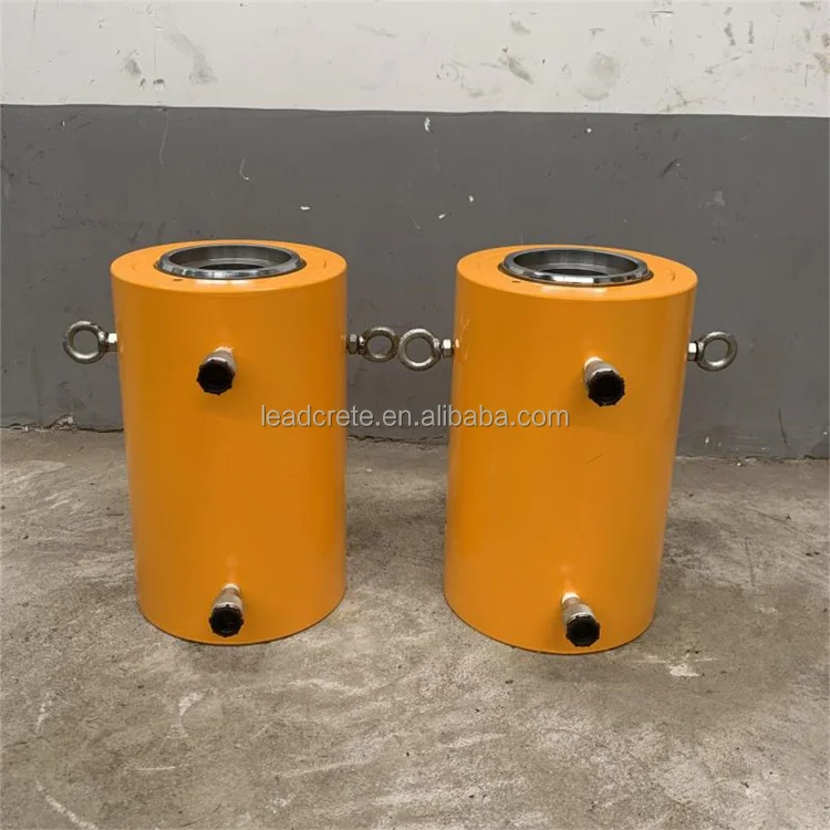 Prestressed post tension 500 200 1000 150 100 ton  double acting hollow plunger hydraulic jack