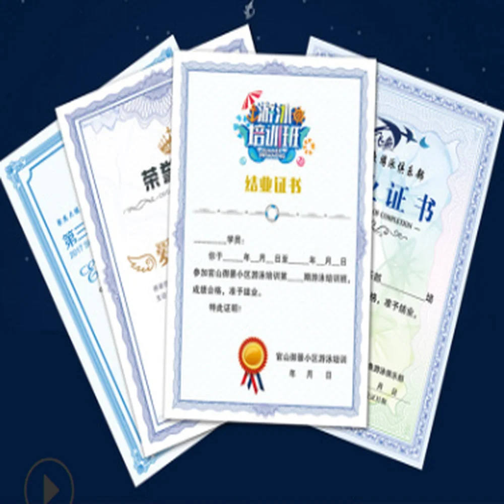 Customized degree certificate printing