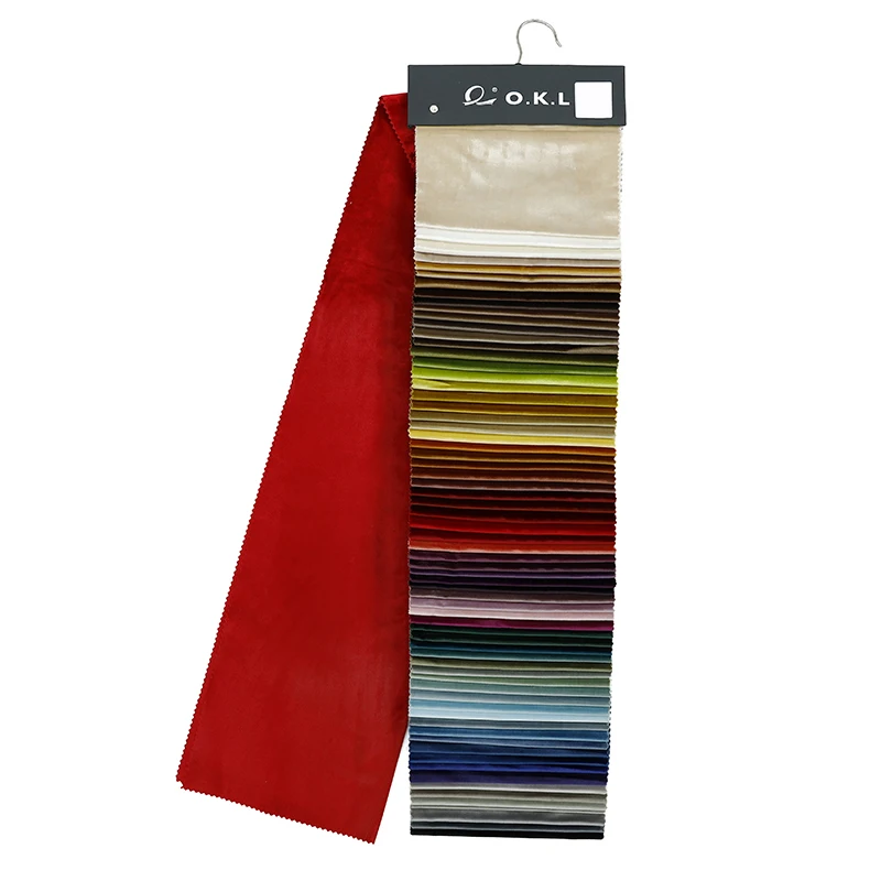 OKL31118 ItalianTextile for Sofa Cover Upholstery Wholesale Furniture Turkish Fabric Luxury Tricot Velvet Fabric Plain Frees