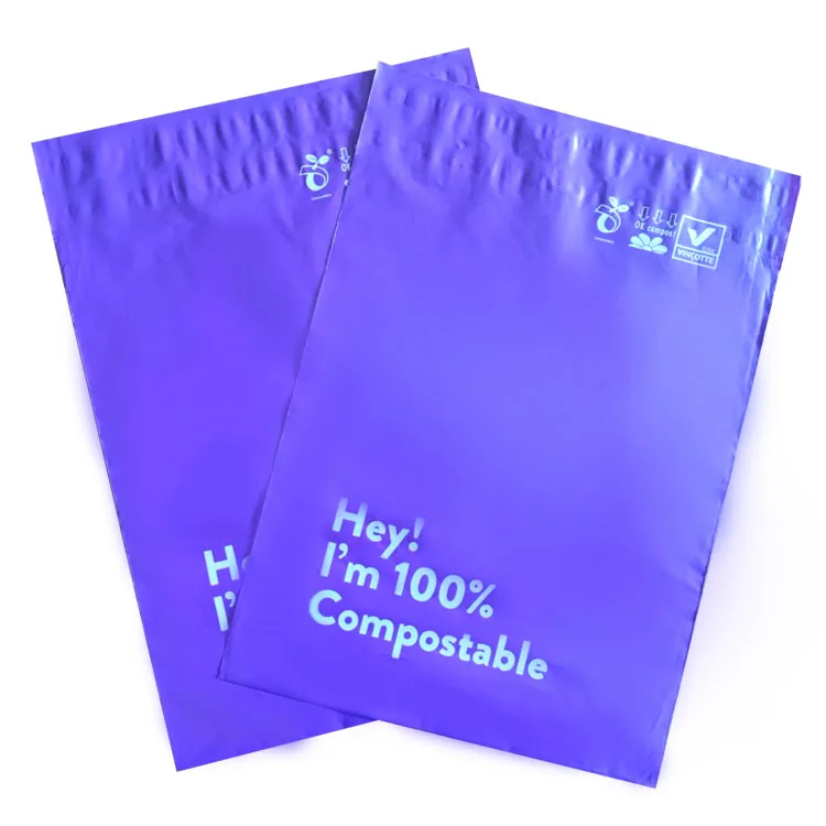 Shipping Courier Mailing Clothes Packaging Biodegradable Composable Poly Mailer Eco Friendly