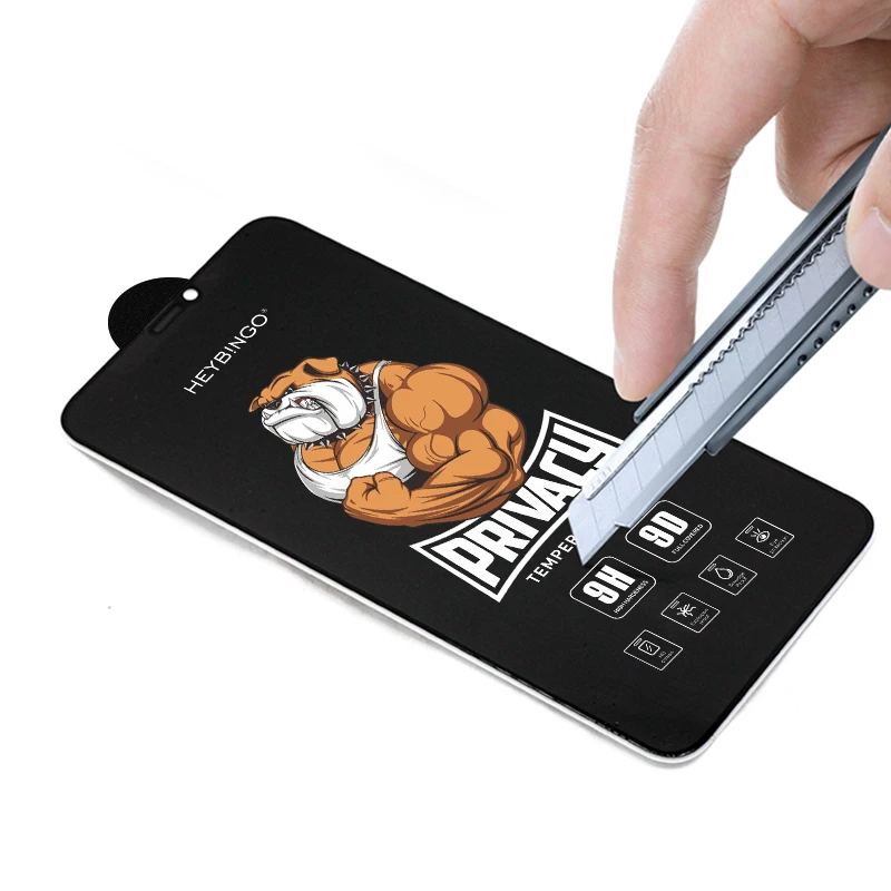 mobile phone tempered glass anti spy privacy screen protector for iphone 14
