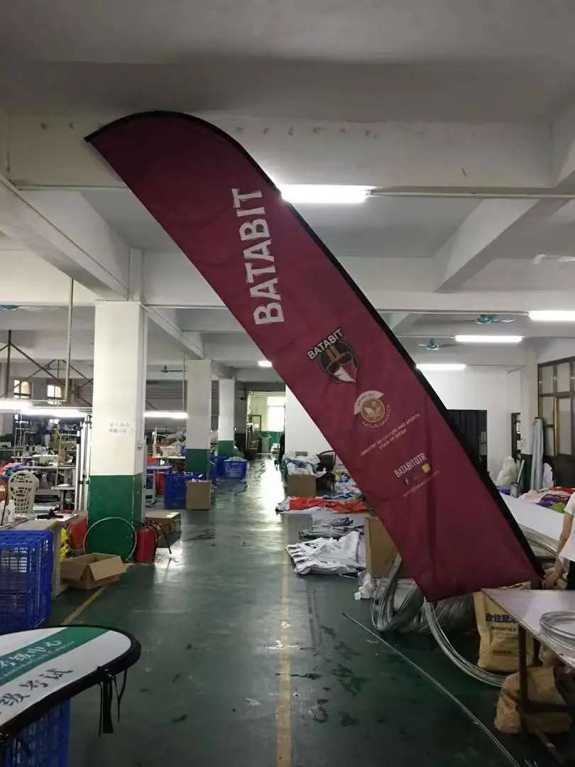 Outdoor Advertising Promotion Custom Flying Banners Stands Bali Bow Sail Swooper Teardrop Feather Beach Flags