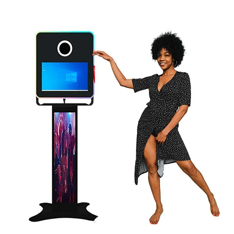Portable 13.3 Mirror Photo Booth for Indoor and Outdoor Use with Free Props Accessories Intelligent Big Mirror Vending Machine