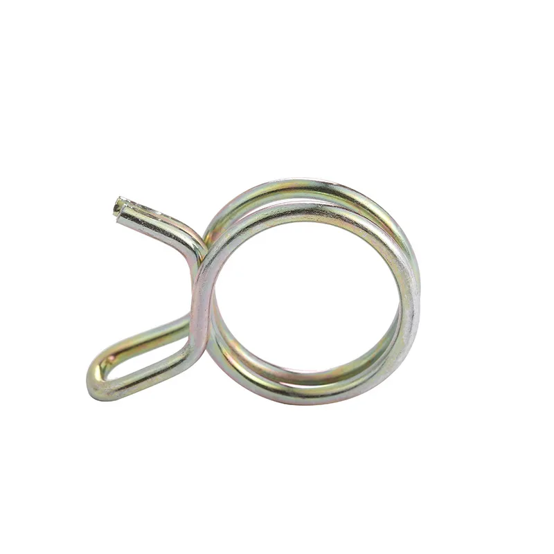 Zinc Plated Double/ Single Wire Spring Spiral Hose Clamp For Washing Machine Hose