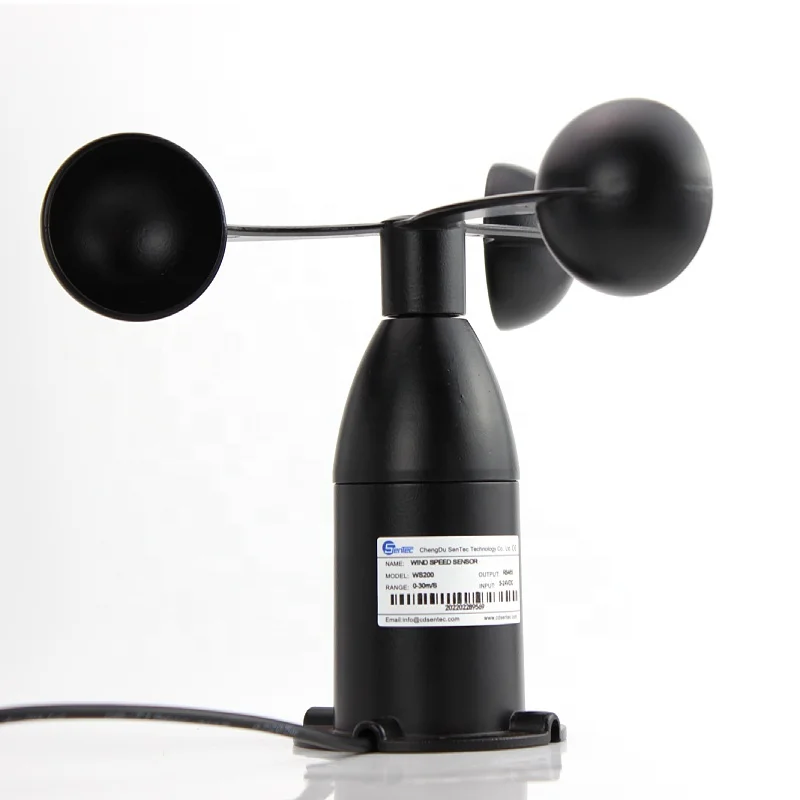 SENTEC WS200 3 cup anemometer tower crane 0-10v wind speed sensor price for agriculture