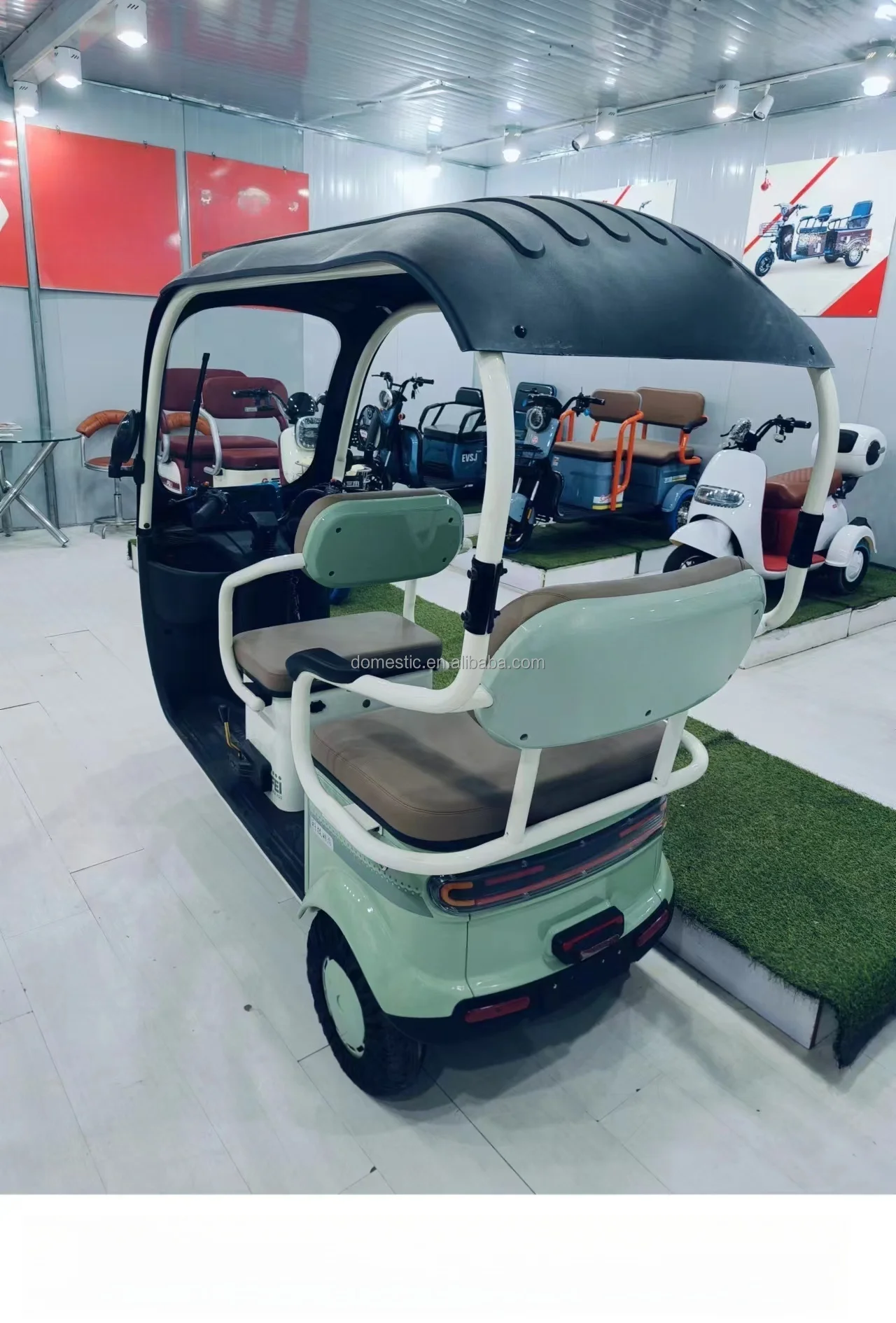 Three Wheel Bike  Leisure Auto Rickshaw Mobility Scooter Electric Urban Leisure Passenger Trike With Roof