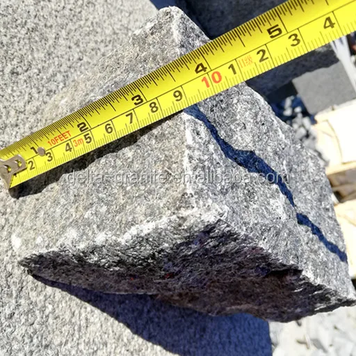 Cheap black granite cube stone for pavers