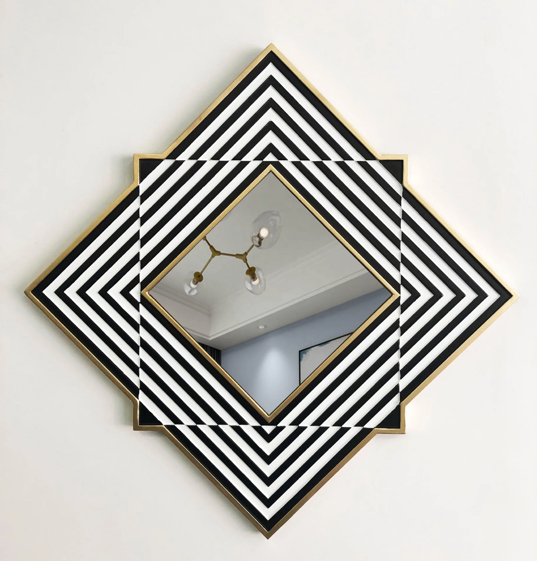 Contemporary Visonnaire Corridor Foyer Silver Mirror Living Room Upholstered Decorative Mirror Wall Mirror