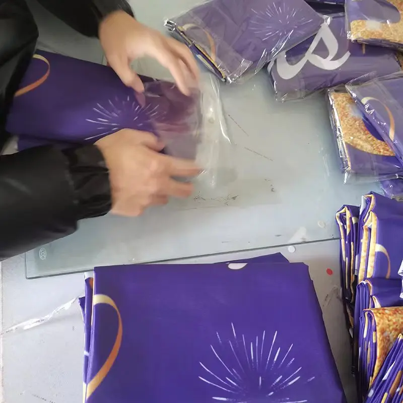 Custom High Quality Per  Peru Peruvian Flag Double Sided Polyester Digital Print Advertising Banner