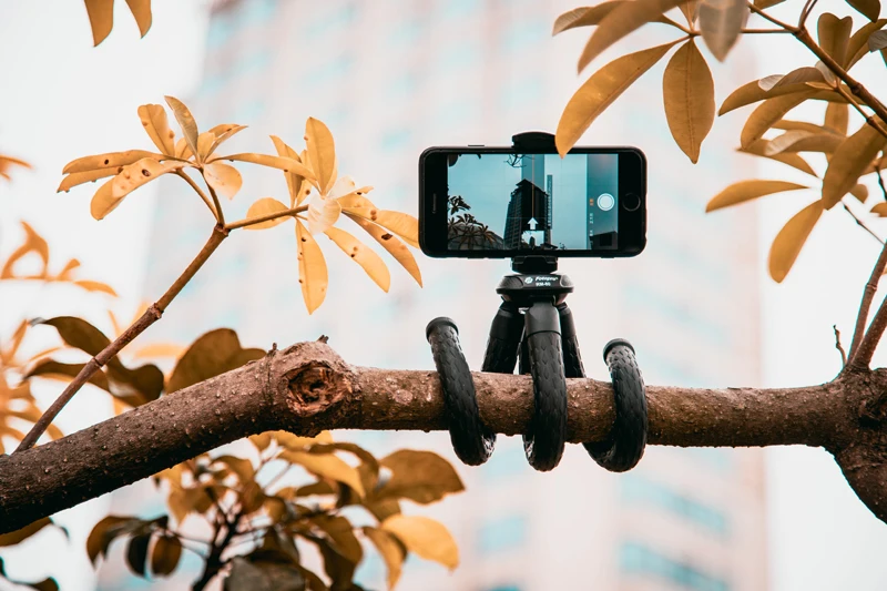 
Fotopro High Quality Mini Vlog Video Camera Tripod Flexible phone holder stand for Smartphone for Gopros 