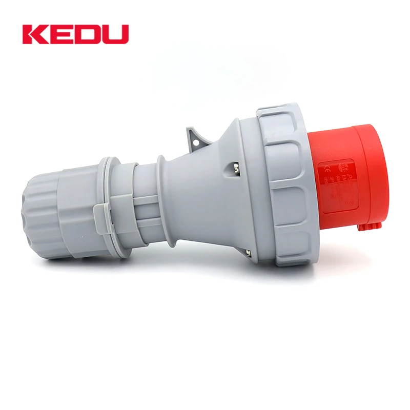 KEDU p02256 IP67 industrial 32a 5 pin plug 400V male socket with CE SEMKO