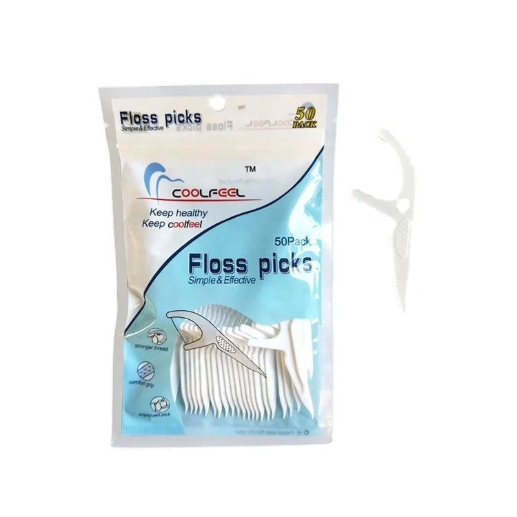 Reusable Eco Biodegradable Dental Floss With Long Handle Mini Dental Floss