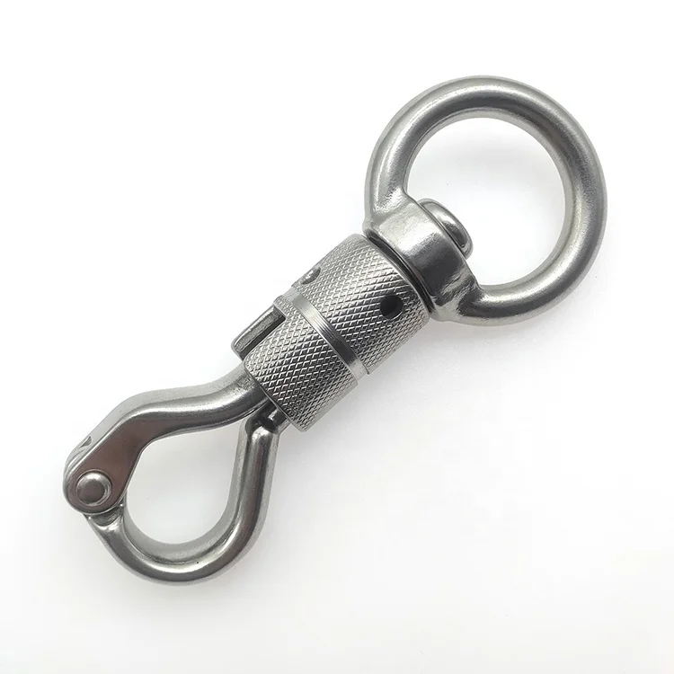 
Stainless steel Swivel Snap Shackle, quick release snap hook for marine and industrial rigging aplications 
