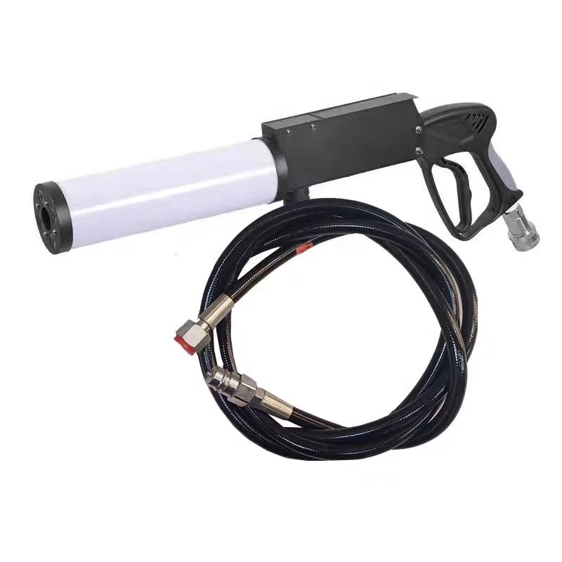 Handheld LED Co2 Gun Jet Machine Special Effects Fog Gas Column led co2 Gun For Party Wedding Stage Dj Disco