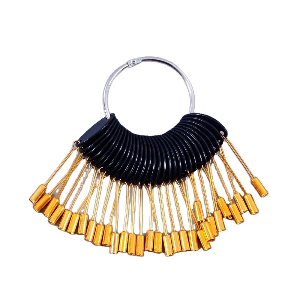 1 Set/30pcs Hair Color Swatch Color Rings Hair Tools Accessories for Hairdresser Barber Solon (Golden / Silver)