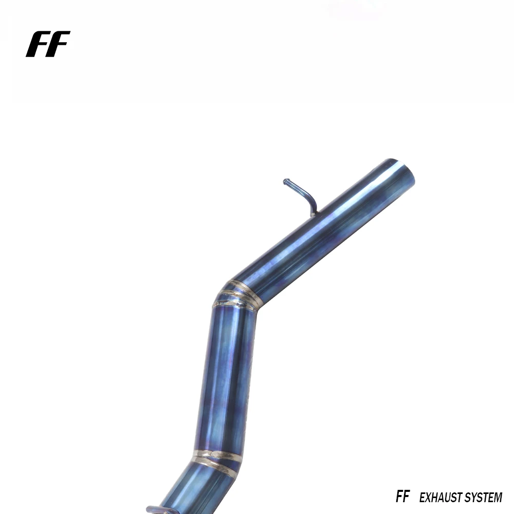 High performance car titanium valvetronic exhaust catback system for VW GOLF R 7R 7.5R