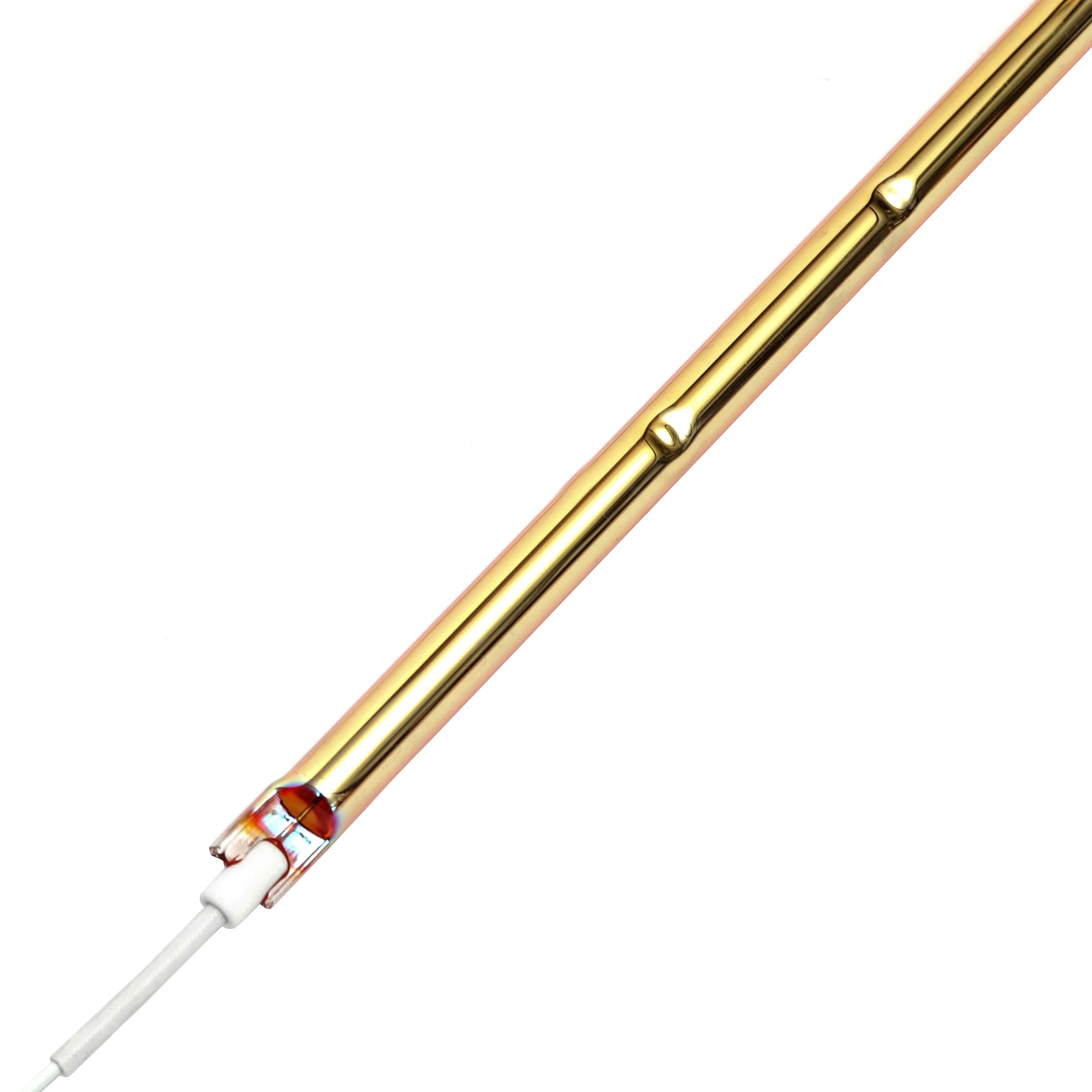 Round head Short Wave carbon fiber quartz heating lamp for industrial heating