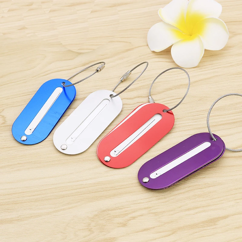 Алюминиевая багажная бирка с логотипом