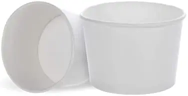 Customized biodegradable paper cups printed with your own logo Disposable ice cream cups with lids and spoons heat-resistant