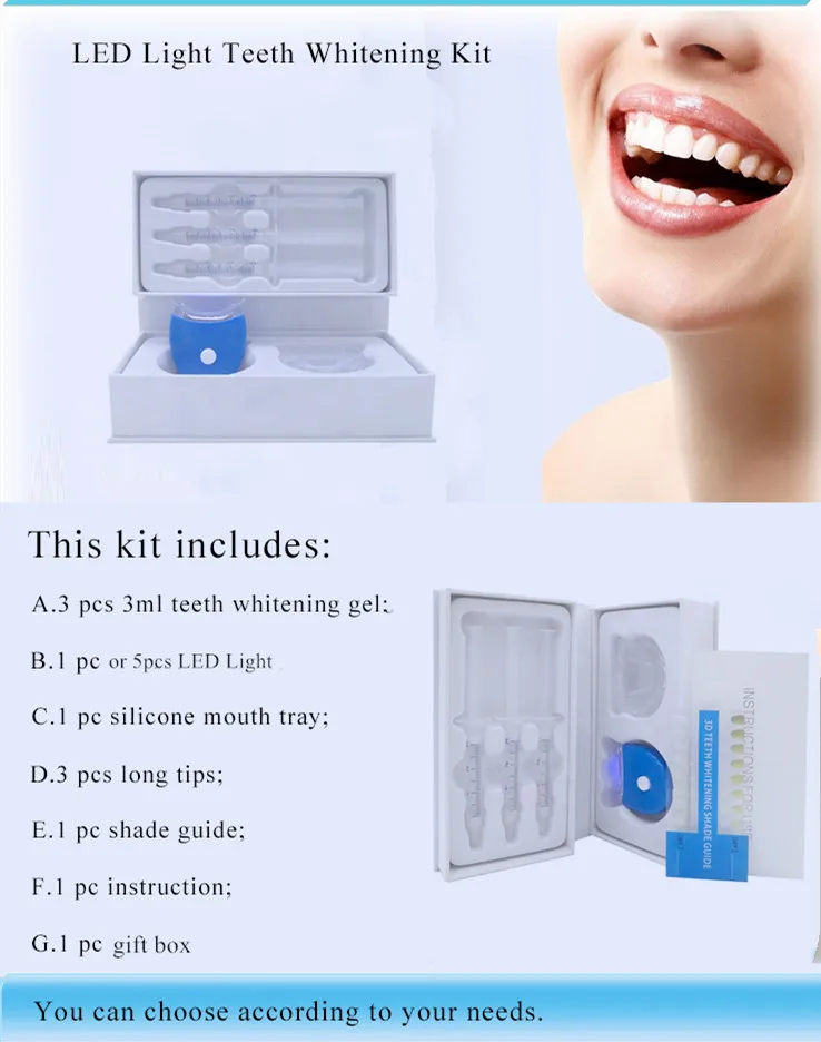 Cheap Factory Price Home Teeth Whiten Kit Natural Teeth Whitening Kit Sensitive Hydrogen Peroxide Teeth Whitening Kit