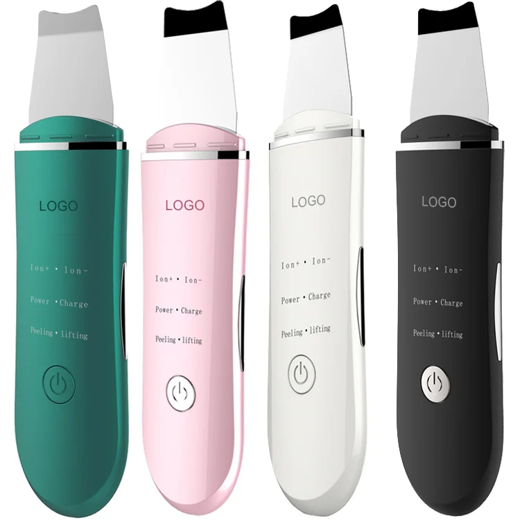 Профессиональный электрический пилинг для лица, ультразвуковой очиститель, удаление черных точек, скребок для кожи, ультразвуковой скребок для кожи, шпатель, скребок для кожи