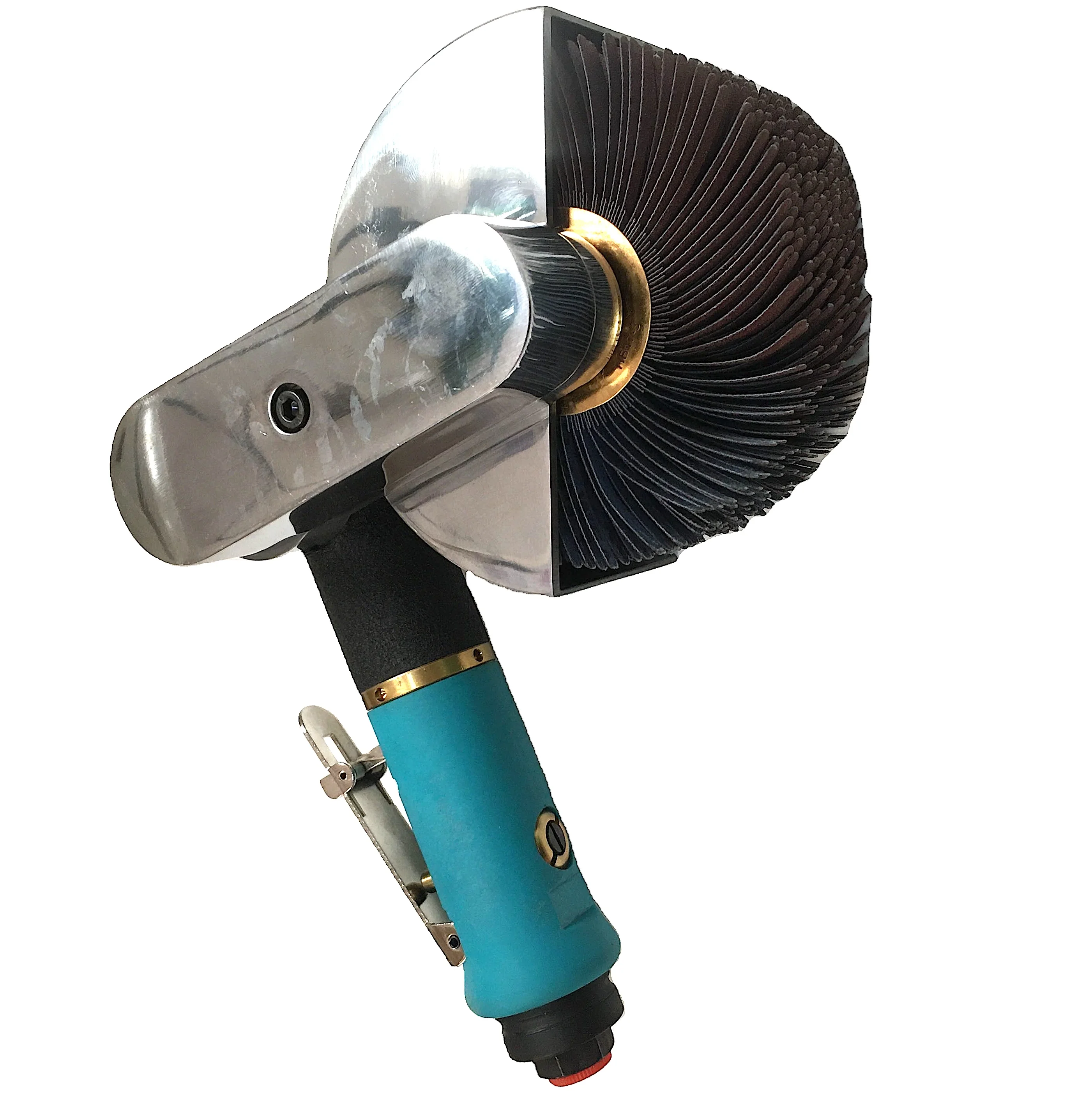 TY79130 Pneumatic Flap Sander abrasive 120mm Flap Wheel  Sanding Convex Surfaces / Curved Wood Flap Sanding Tool