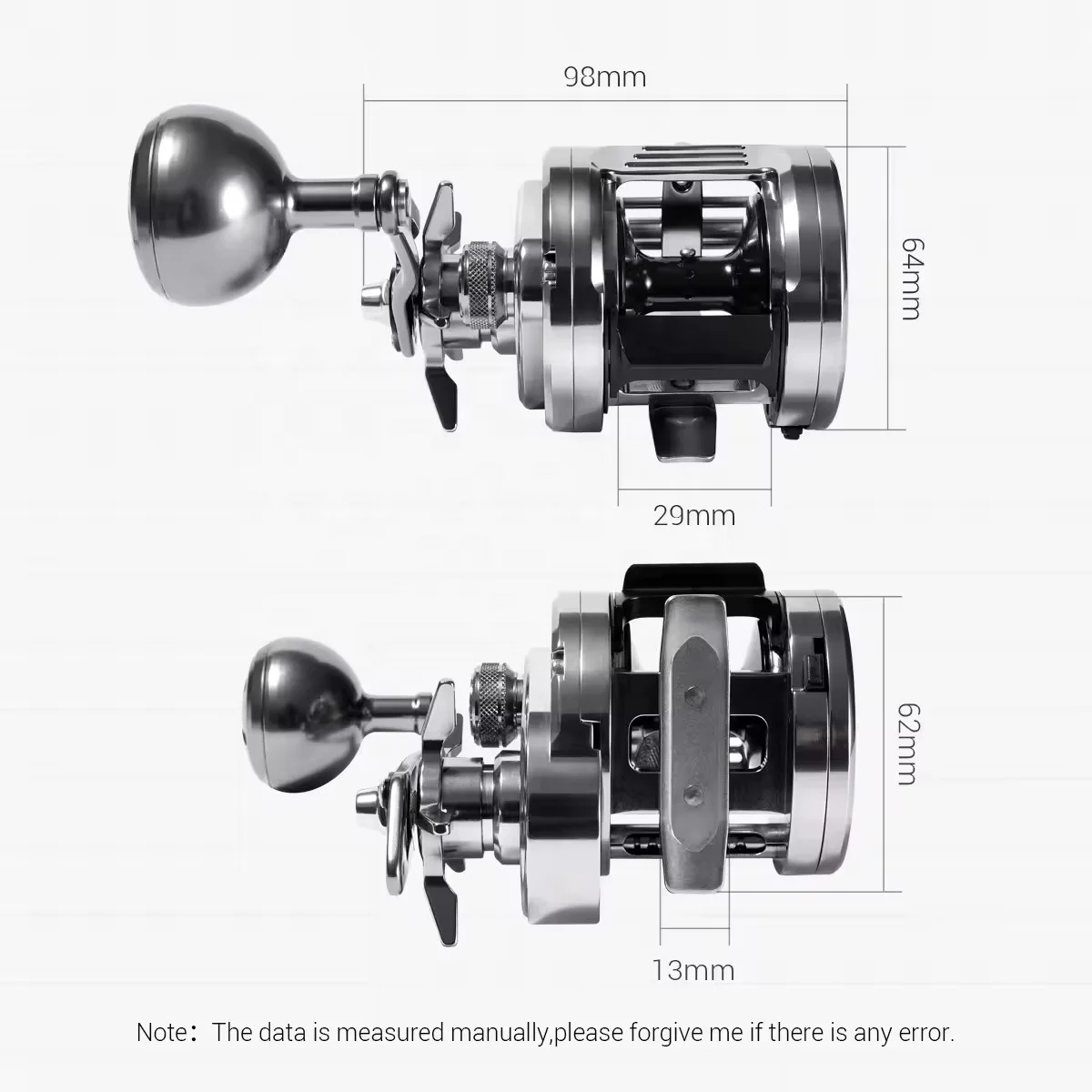 Wholesale 12kg 6.5:1 big game tuna reel metal drum reels for saltwater