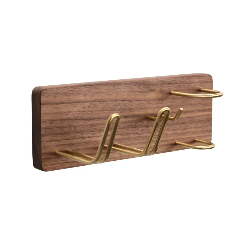 
 Многофункциональные Деревянные Настенные плавающие полки кухонные настенные чашки для хранения держатель для фена  