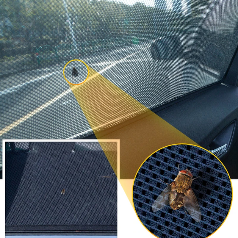Rear Magnetic Car Sunshade Foldable Curtain Side Window Mesh Kids Sun Visor For Mitsubishi Pajero V73 V75 V93 V97 2007-2017