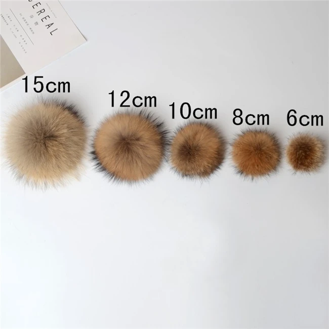 19cm Pompones Natural Color Pompoms