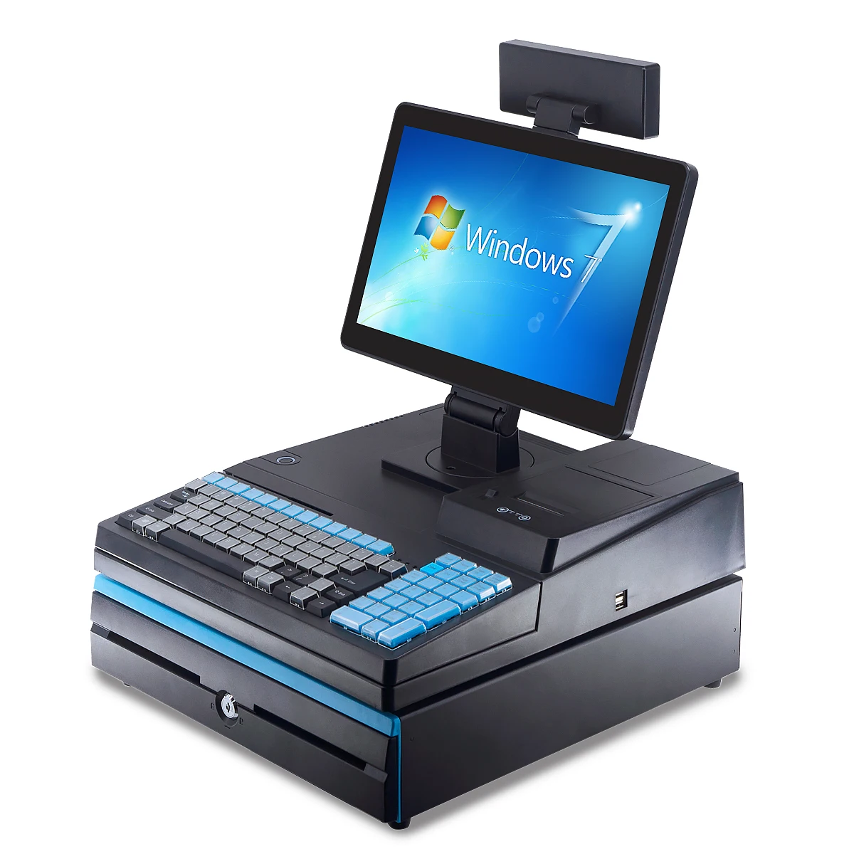 Manufacturer OEM/ODM 15.6 Inch Cash Register Mahine All In One Pos System pos machine with cash drawer printer scanner