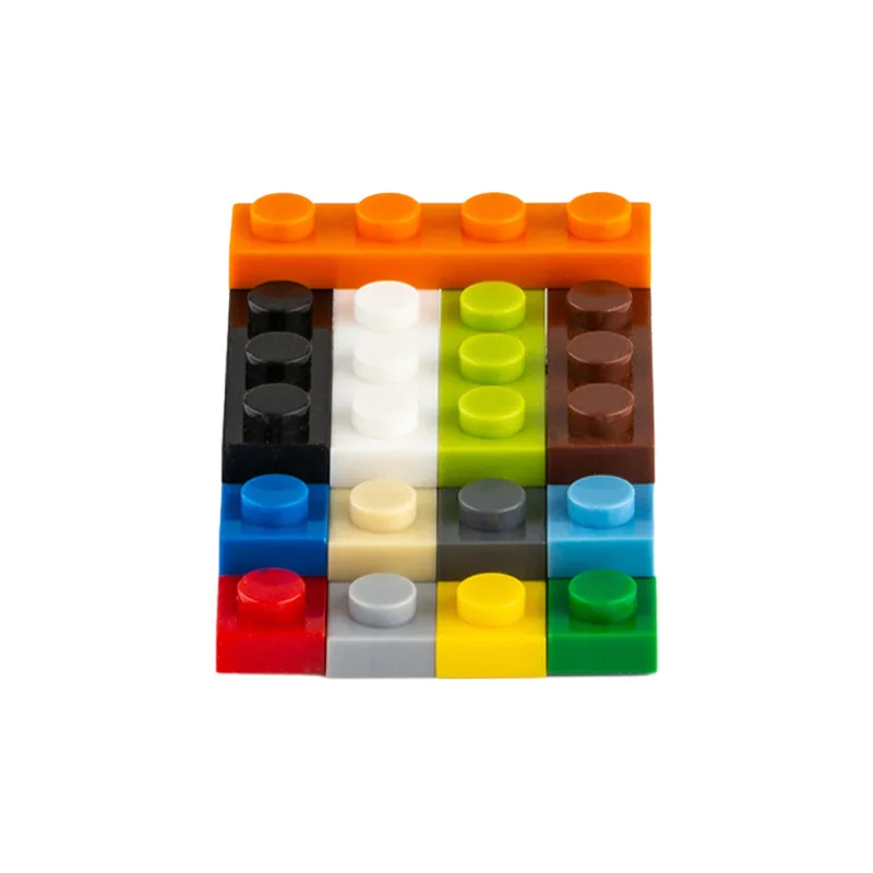 Wholesale High-quality Small Particle Assembled Building Blocks Bulk Parts Board, 1x4 Hole Thin Sheet Building Block Accessories