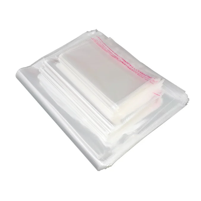 Wholesale Custom OPP Self Adhesive Clear Plastic Cellophane Clothing Packaging Bags