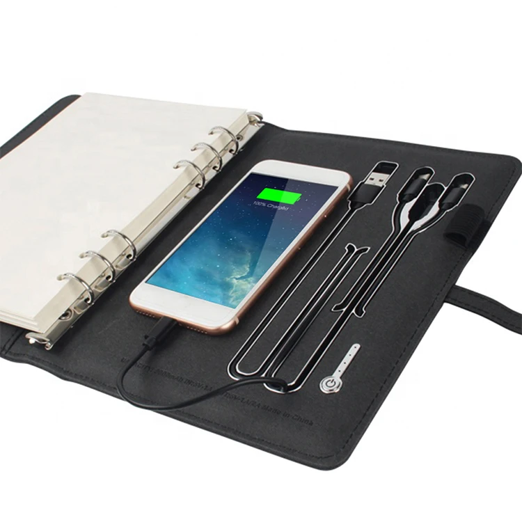
2021 new idea items custom agenda organizer planner notepad personalized vip notebook with usb a5 promotion powerbank diary 