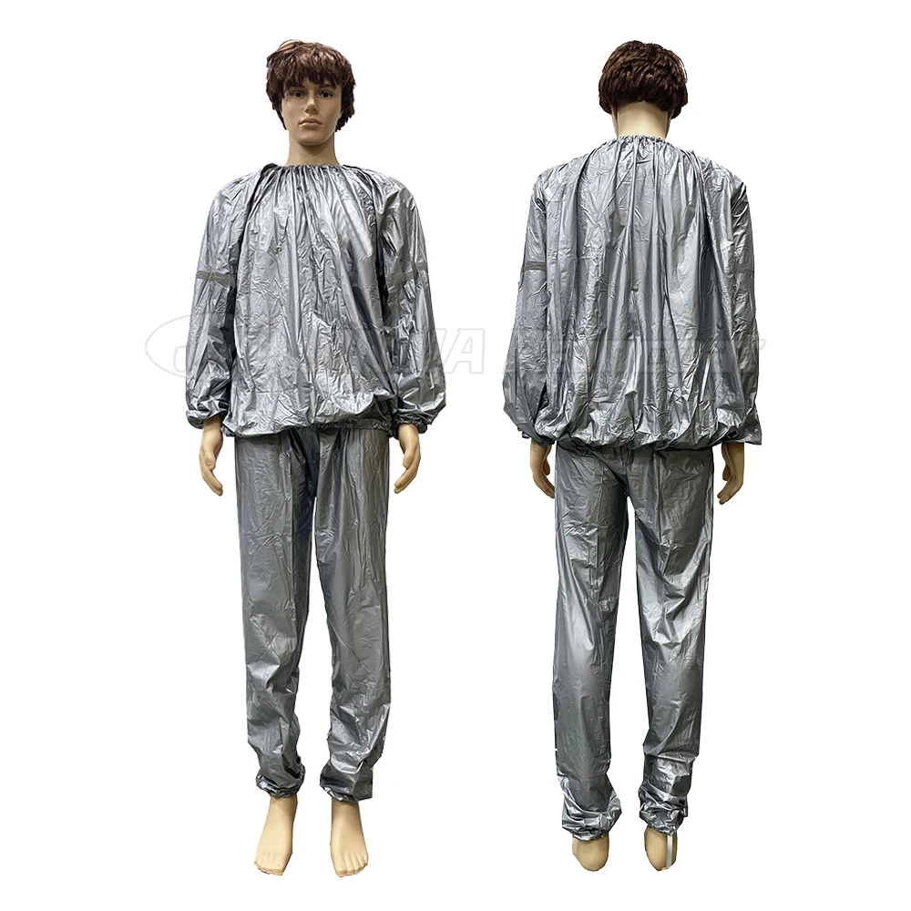 hot selling sauna suit PVC men running sweat suit GYM exercise fitness clothes sauna suit for men