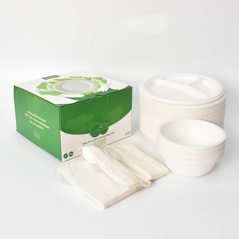 High Quality Paper Plate  Custom Dinnerware Sets Biodegradable Disposable Plate