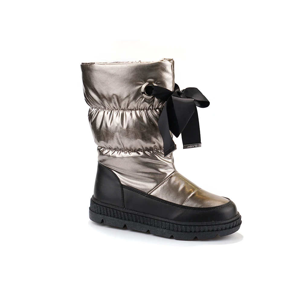 
High quality fashion fancy casual kids long snow boot for girls 