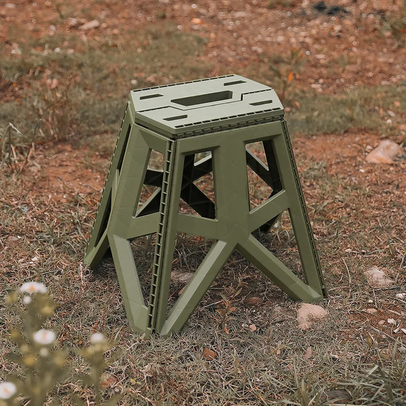 Hot Selling Outdoor Portable Safety Lightweight Foldable Non-slip Sitting Plastic Folding Step Stools