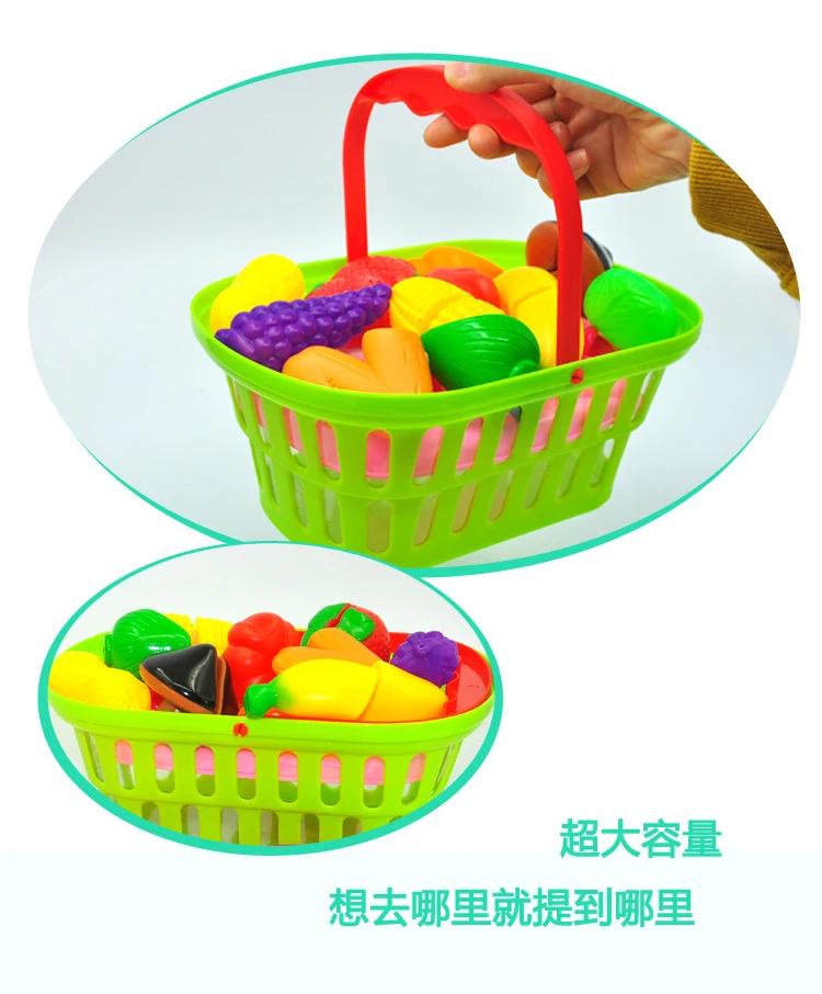 
Wholesales funny kitchen plastic fruit cut toy with sound and light 