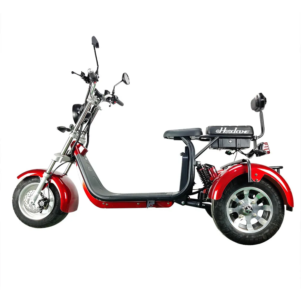 eHoodax 2022 New Design Citycoco 1500w 2000w EB-05 plus Adult Electric 3 Wheel Scooters Tricycle With Removable Battery