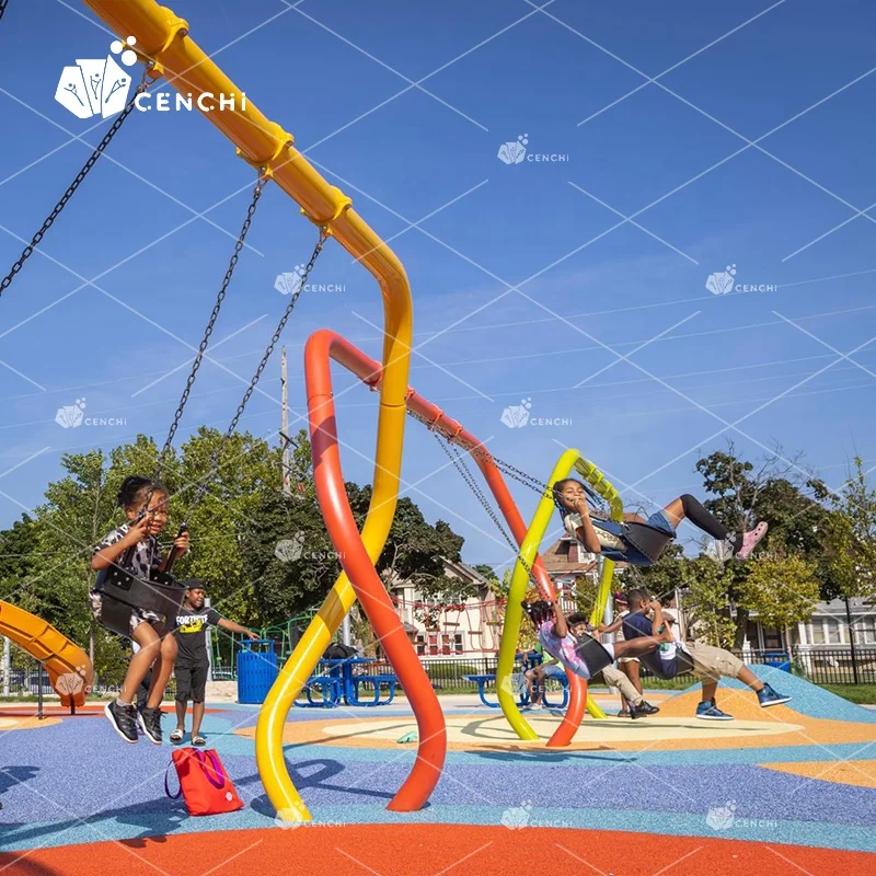 Cenchi Amusement Outdoor Swing Activity Play Public Park Design Community Sets