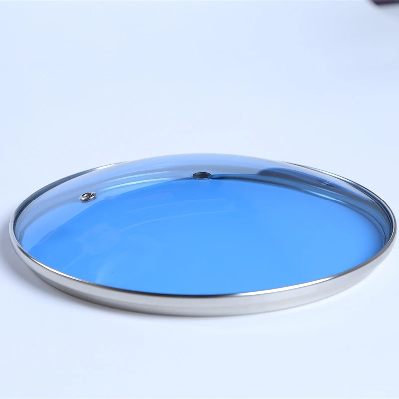 Hot selling OEM made in China  transparent tempered glass pot lid colored glass lid for cookware