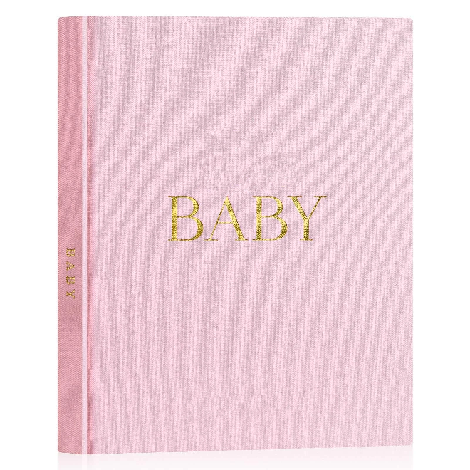 Hot Selling Hardcover Customized Linen Baby Pregnancy Book First Year Photo Album Baby Memory Book